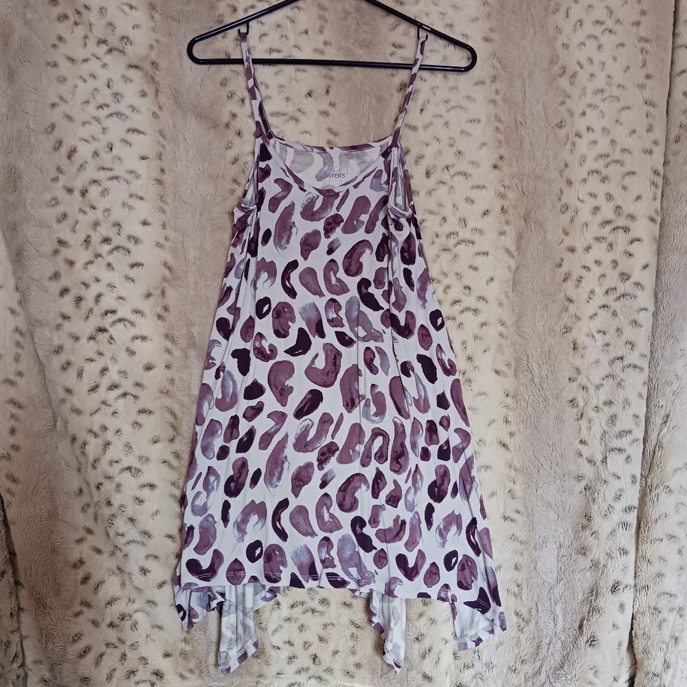 LOGO Lori Goldstein Animal Print Tank